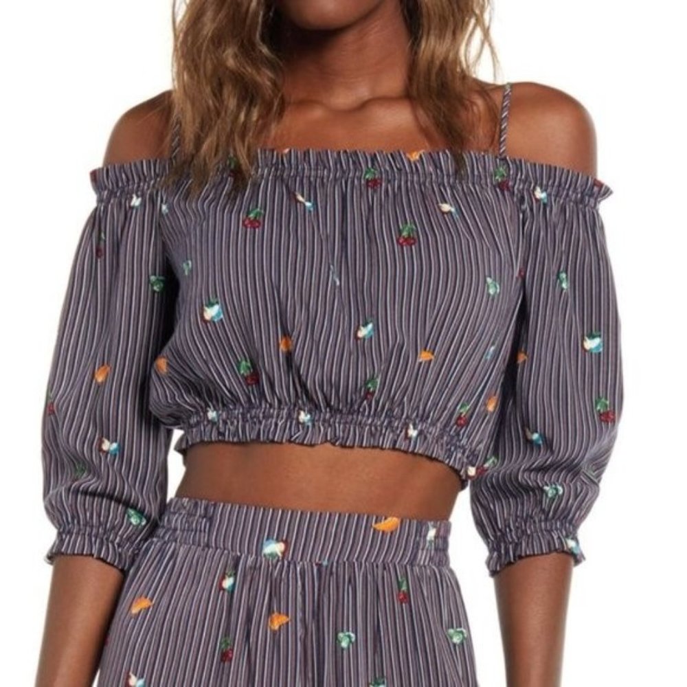 NWOT ONE CLOTHING Fruit Off Shoulder Top